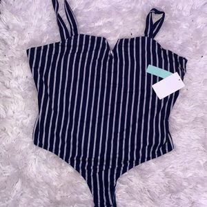Stripped Bodysuit